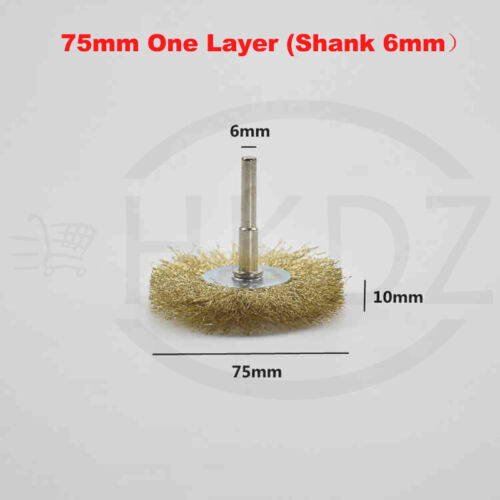 Drahtbürsten Messing Rundbürste Scheibenbürste Messingbürste 3mm 6mm Schaft - Bild 58 von 75