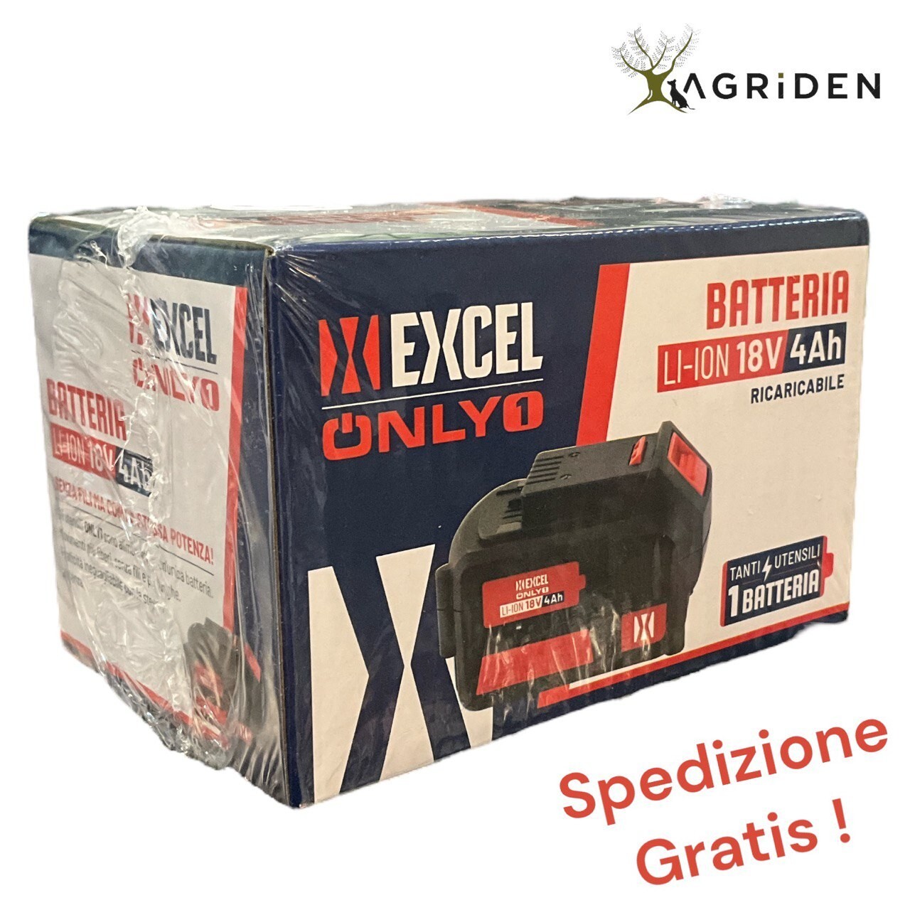 BATTERIA LITIO RICARICABILE 18V 4Ah - EXCEL ONLY 1