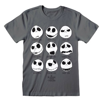 Nightmare Before Christmas Many Faces Official Merchandise T-Shirt M/L/XL - Neu