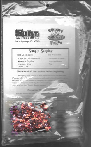 Sulyn Simply Sequins Looney Tunes Kit 6254 Road Runner 1992 - Picture 5 of 8