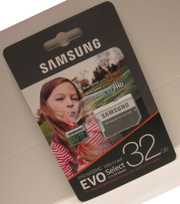 Samsung 32GB Micro EVO select U2 SD card for Akaso V50 Pro elite