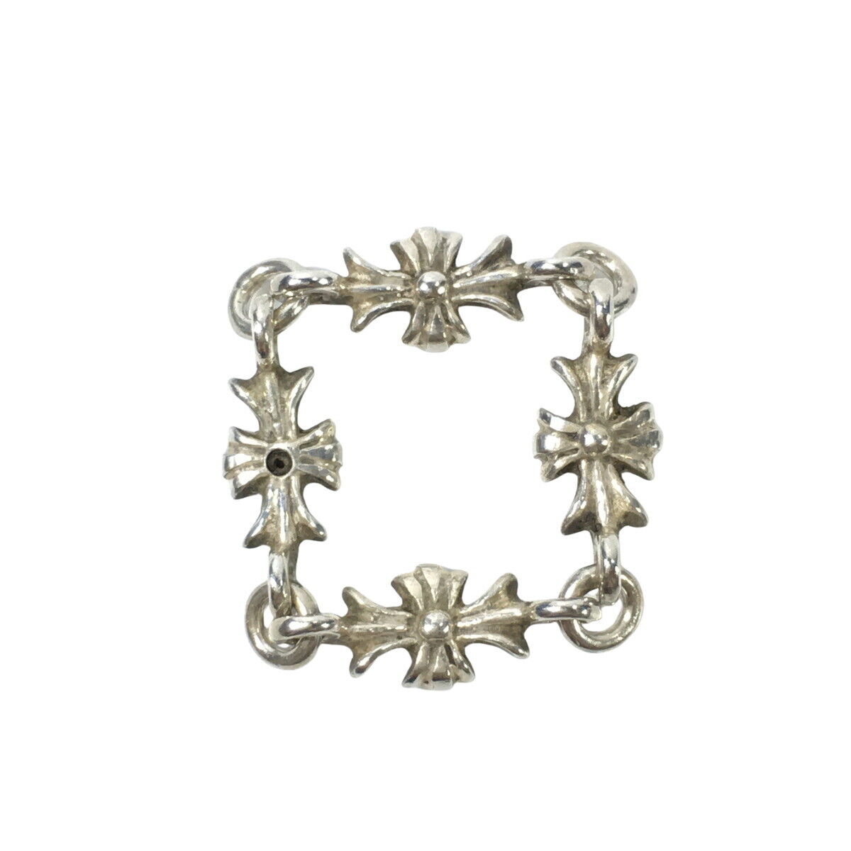 Chrome Hearts Tiny E CH Plus Ring with Diamond - TNY E CH Chrome Hearts Tiny E CH Plus Ring with Diamond - TNY E CH