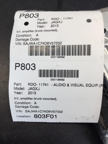 13 14 JAGUAR XJ BJ32-19C164-AG Audio Amplifier trunk mounted ID C2D17659 - Picture 5 of 5