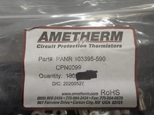 New, Ametherm, PANR 103395, Thermistors - NTC 10Kohm B-3950 RING LUG, Lot of 100
