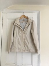 Cherokee Lightweight Cream Rain Coat Size 16