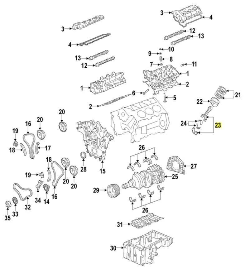 ⭐Genuíno⭐ Vara de conexão do motor 235103L200 para Hyundai Kia 2010-2021 - Imagem 3 de 3