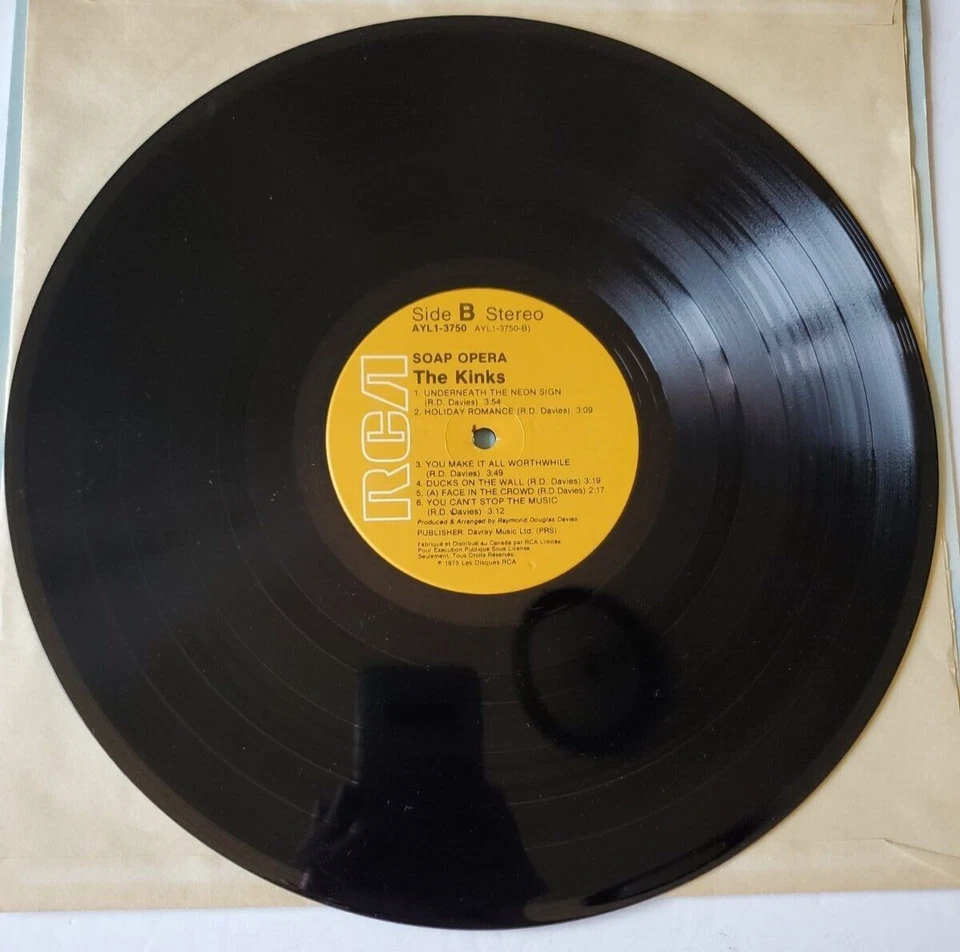 The Kinks present a Soap Opera feat. Norman & the Starmakers vinyl  AYL1-3750 - Image 3 of 4