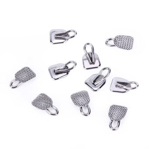 Botones linguales de ortodoncia dental AZDENT base de malla redonda adhesiva para soporte - Imagen 7 de 16