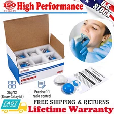 Dental Putty Fast Set PVS VPS Impression Silicon Material Mint Base 12x 25g USA