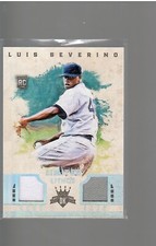 LUIS SEVERINO ROOKIE  DUAL JERSEY 63/99 2016 PANINI DIAMOND KINGS BASEBALL