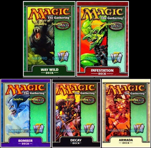 5x 7TH EDITION magic DECAY INFESTATION ARMADA BOMBER WAY WILD DECAY DECK LOT