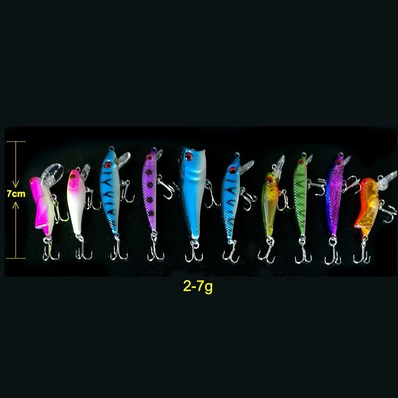 30pcs Fishing Lures Kit - Premium ABS & Iron Spinner Baits for Bass, Trout - Image 2 of 4