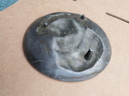 Antique Bronze Childs Face Footed Ornate Trinket Dish Tray - Picture 8 of 8