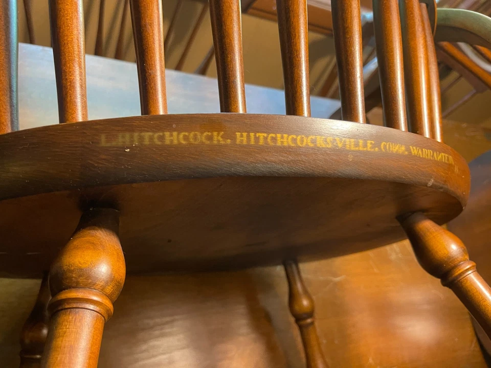 Hitchcock Mesa Hoja Caída con 4 Sillas HHtchcock Foto 2 de 3