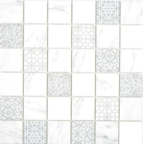 Mosaïque en Verre Carrelage Braun Bronze Bois Optique Mur Miroir