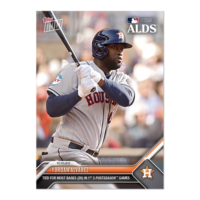 2023 Topps Now #988 Yordan Alvarez Houston Astros ALDS - IN HAND