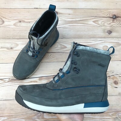 Botines Clarks Johto Rise GTX Para Hombre - Cuero, Suela De Caucho, Impermeables, Tacón 3 Cm