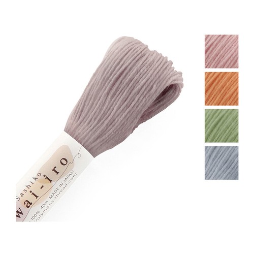 JAPANESE Embroidery SASHIKO Olympus Thread Awai-iro Awaiiro Pastel A11-A15 - Picture 4 of 11