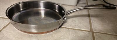 Kenmore Skillet Pan Stainless Steel Induction Copper Core Clad Bonded 8'' NO LID