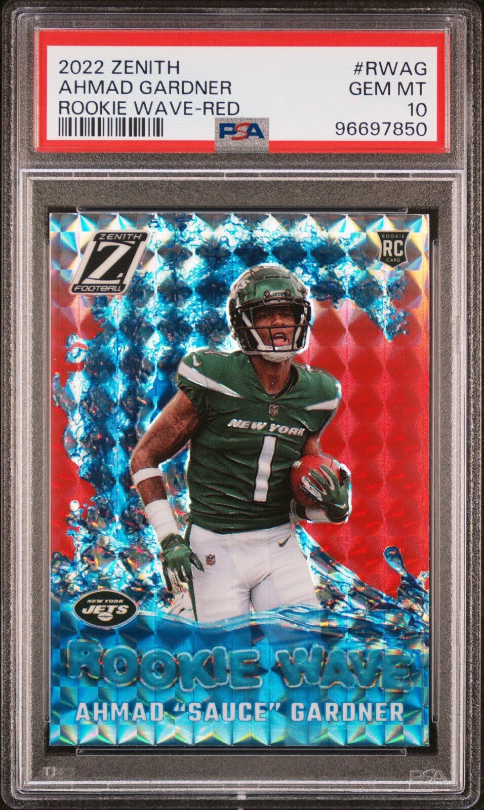 2022 Zenith Rookie Wave Red #RWAG Ahmad Gardner PSA 10 (pop7)