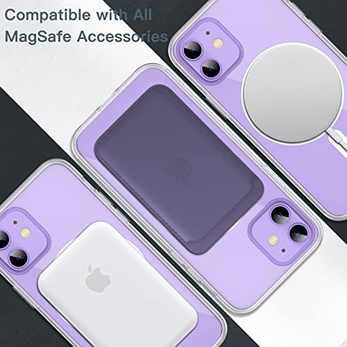 Magnetische Hülle für iPhone 12 Mini 5,4 Zoll Kompatibel mit MagSafe Klar - Bild 2 von 7