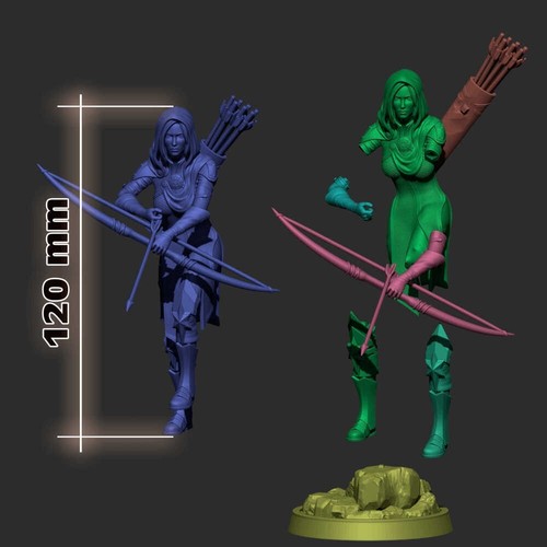 Leliana - Dragon Age - 3D Printed Resin Miniature - Videospiele - unbemalt - Bild 5 von 5