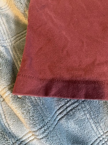 Y2K Ruehl No.925 T-Shirt Graphic Print French Bulldog Burgundy Abercrombie S - Picture 10 of 14