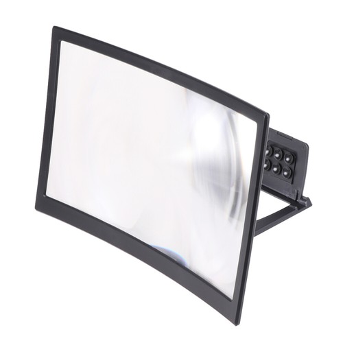 Curved Mobile Phone Stand Amplifier Smartphone Screen Magnifiers Cell Bracket - 第 1/12 張圖片
