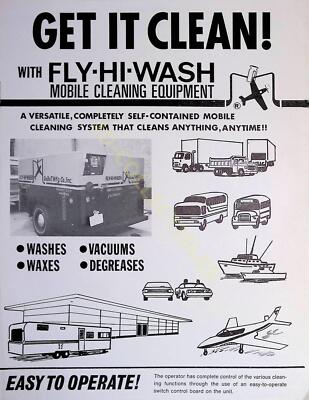 Vintage Farm Brochure Spec Sheet Versatile Mobile Cleaning System by FlyHiWash