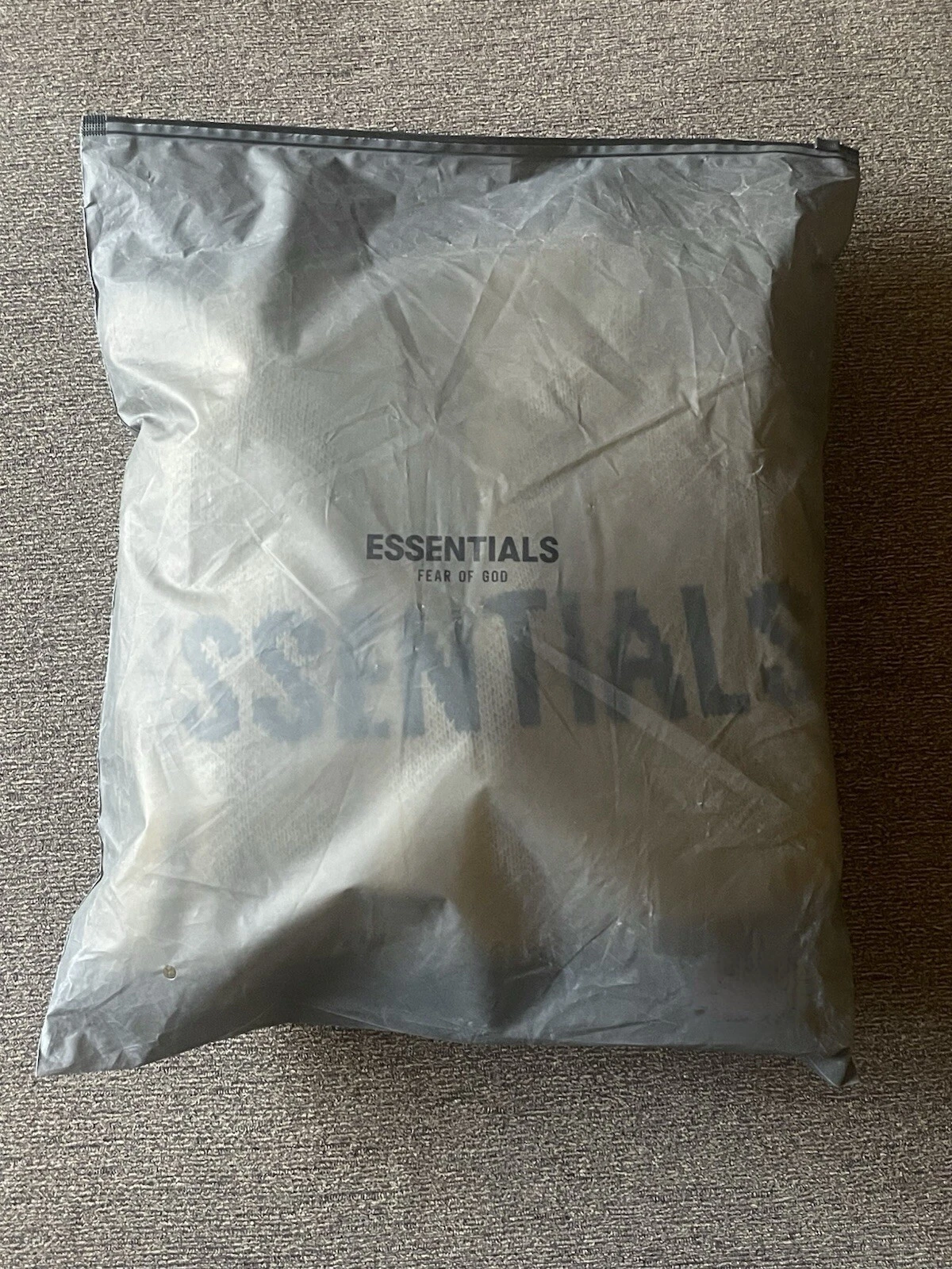Felpa con cappuccio Fear of God Essentials in maglia 'Cream' nuova etichetta autentica