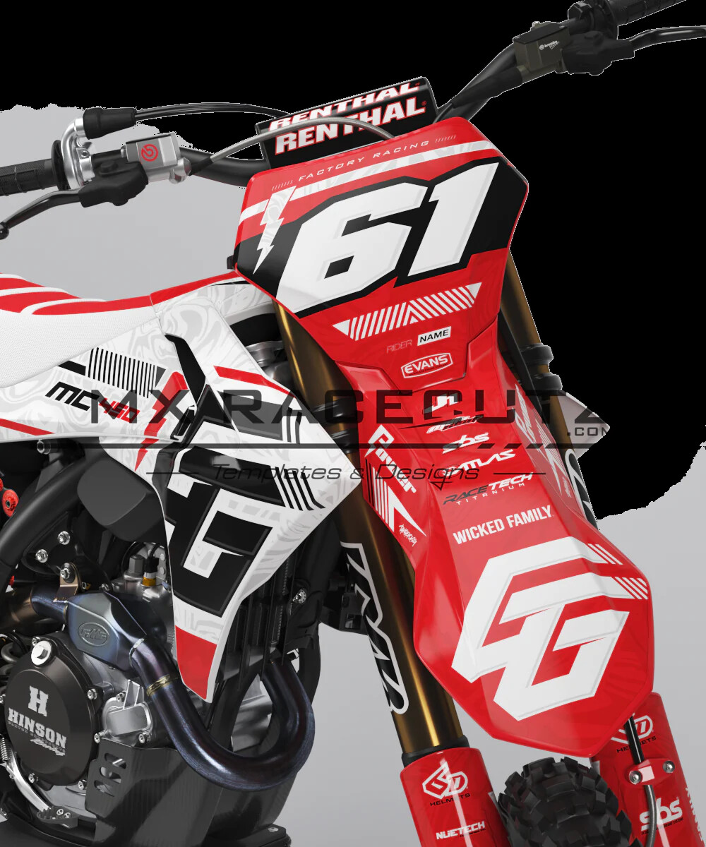 Graphic Kit Vinyl Wrap Decals Sticker motocross GASGAS MC 2024+ MX GAS SARJEVO KGFX graphics kit