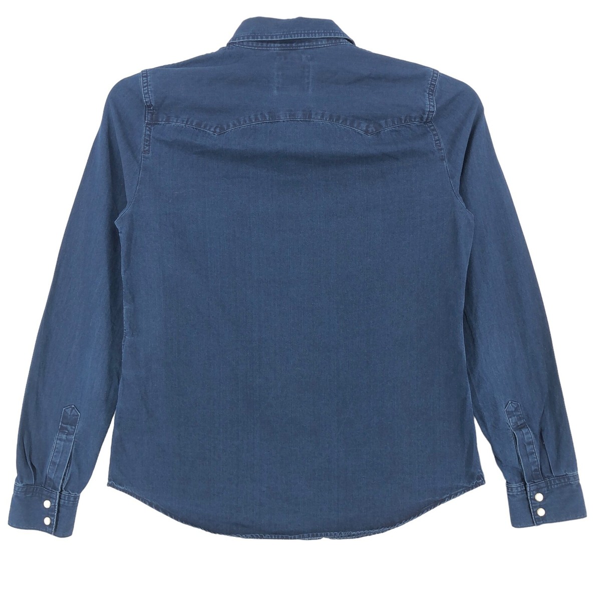 Chemise En Jean Levi's Vintage Femme - Taille XS - Bleue - Boutons Pression