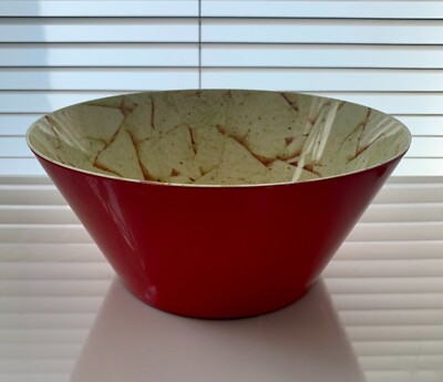Large Plastic Melamine Serving Dish with Tortilla Crisp Print w