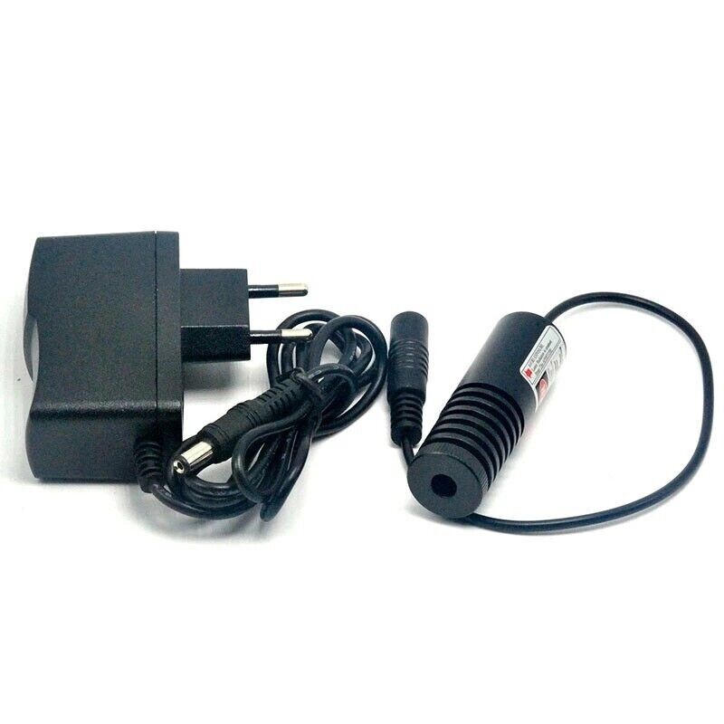 Infrared Dot 200mW 808nm Focusable IR Laser Diode Module 22x60mm 5V Adapter