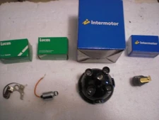 DISTRIBUTOR CAP , POINTS , CONDENSER , ROTOR MG , TRIUMPH MGB TR3 VARIOUS