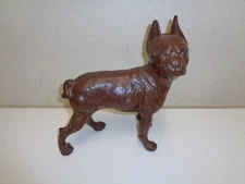 Vintage Cast Iron Boston Terrier Mascot Door Stop