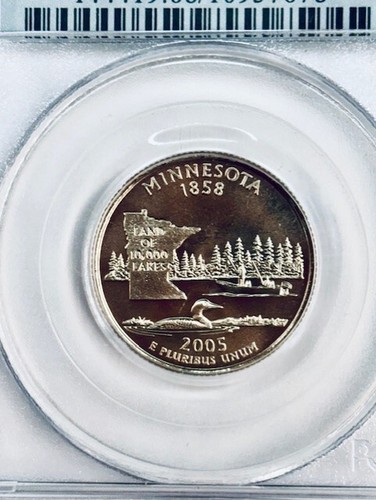 2005-P 25C PCGS MS68 Minnesota-Satin Finish Extra Tree DDR-004 - Picture 2 of 4