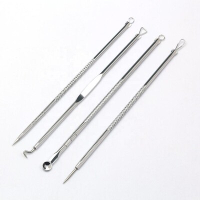Premium Quality 4 pcs Acne Blackhead Removal Needles Stainless