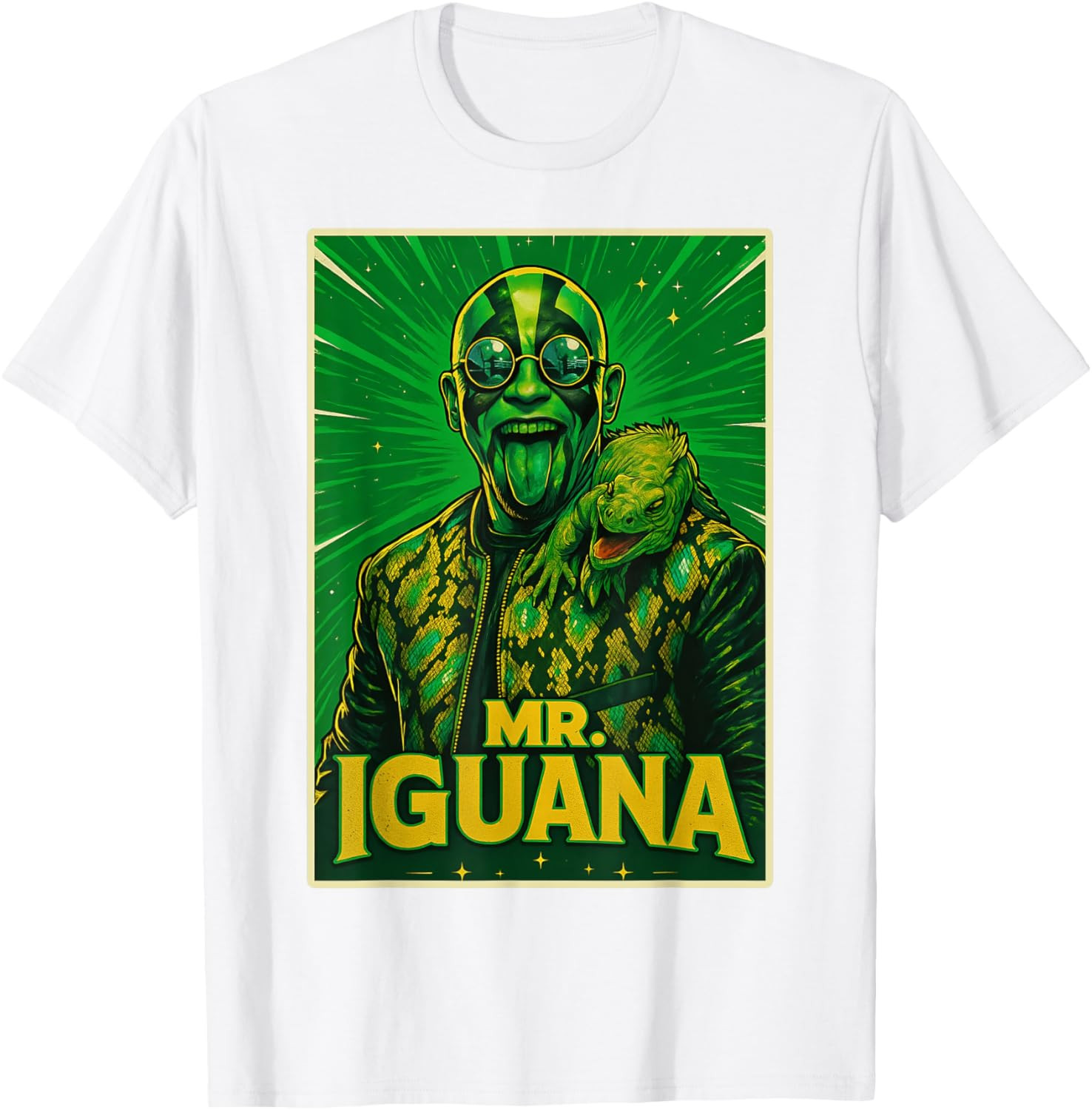 Mr Iguana Lover Funny Kids Adults T-Shirt