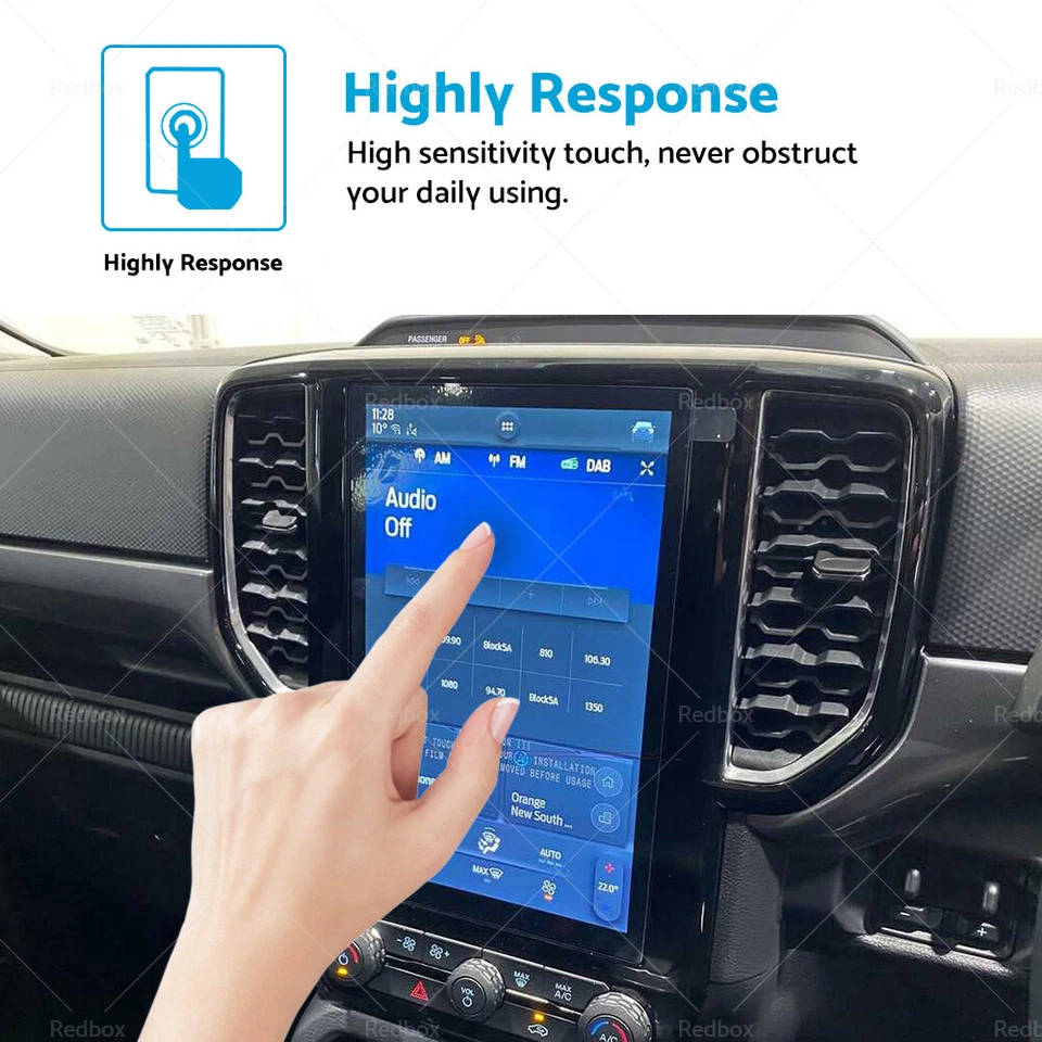 10.1in Car Screen Protector Tempered Glass Suitable for Ford Ranger XL XLS XLT - image 4 of 4