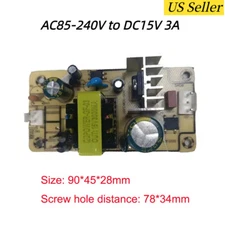 3A Convertor AC85-240V to DC 15V Switching Power Supply Board Step Down Module