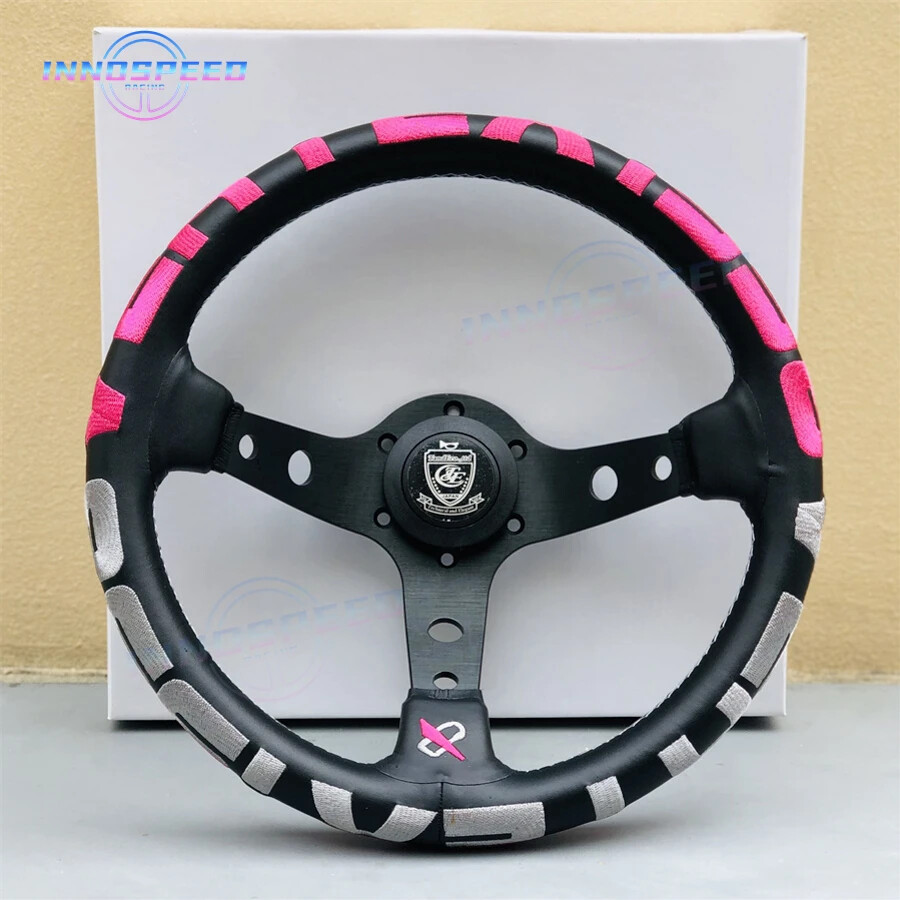 JDM Racing 13inch Vertex 1996 Steering Wheel Genuine Leather
