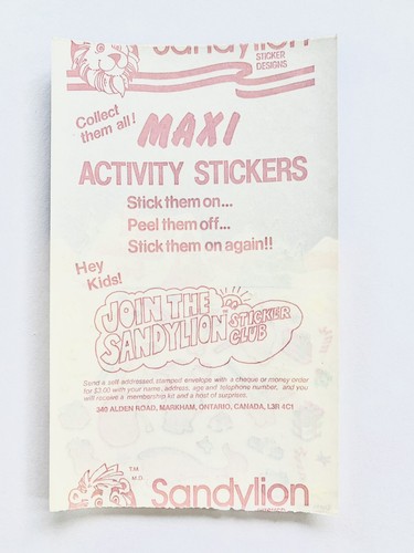 Vintage Sandylion 80s Create Christmas Eve Maxi Activity Sticker Holiday Rare - Picture 2 of 2