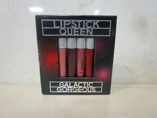 LIPSTICK QUEEN GALACTIC GORGEOUS 4 PC MINI LIPGLOSS SET 0.1 OZ BOXED SEE DETAILS