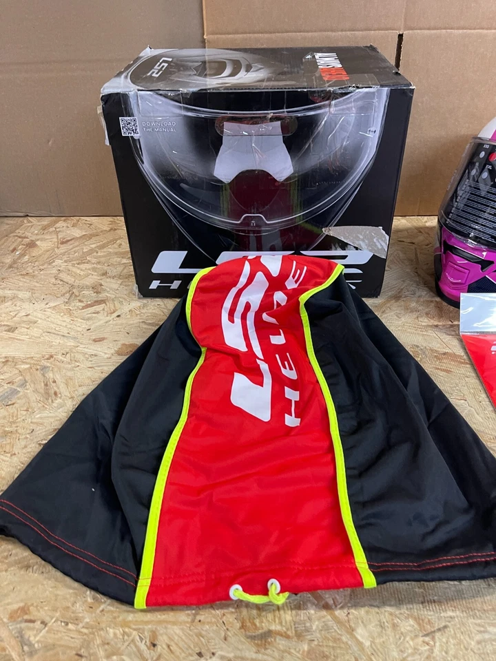 Casco de Asalto LS2 Cara Completa Protector Interior Pinlock Listo PUNTO ECE XS TECHY ROSA XS Foto 2 de 4