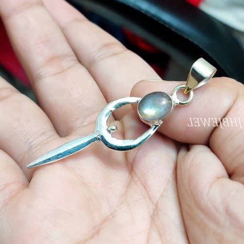 Labradorit Blau Edelstein 925 Sterling Silber Anhänger Große Auswahl Schmuck - Bild 4 von 6