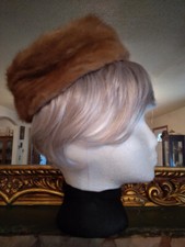 Vintage Mink Pill Box Hat manufactured by Mabley Carew Co. Cincinnati