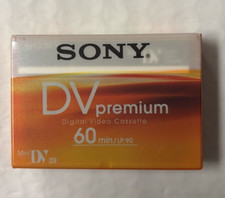 Sony Premium Mini DV Tape Video Cassette 60 Minute - DVM60PR4