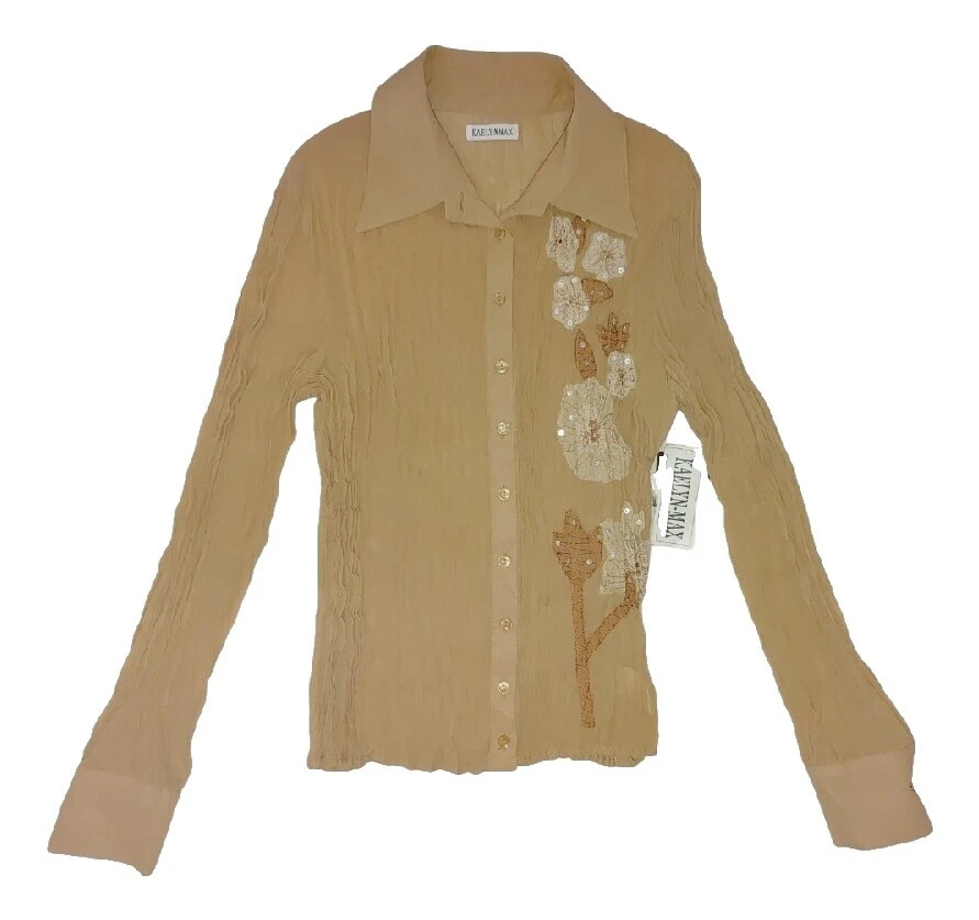 Kaelyn-Max Poliéster Blusas para mujeres