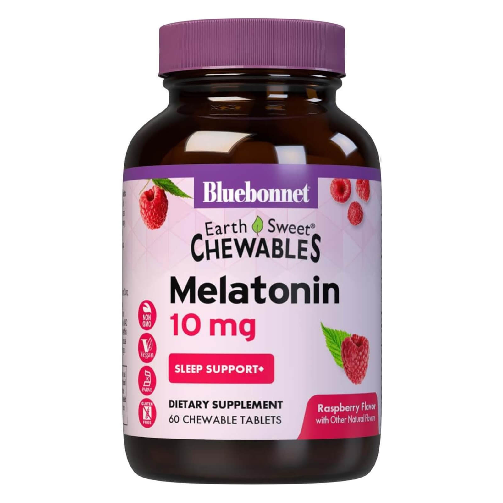 Жевательные таблетки Bluebonnet Earthsweet с мелатонином, 10 Мг, 60 жевательных таблеток, для поддержания сна